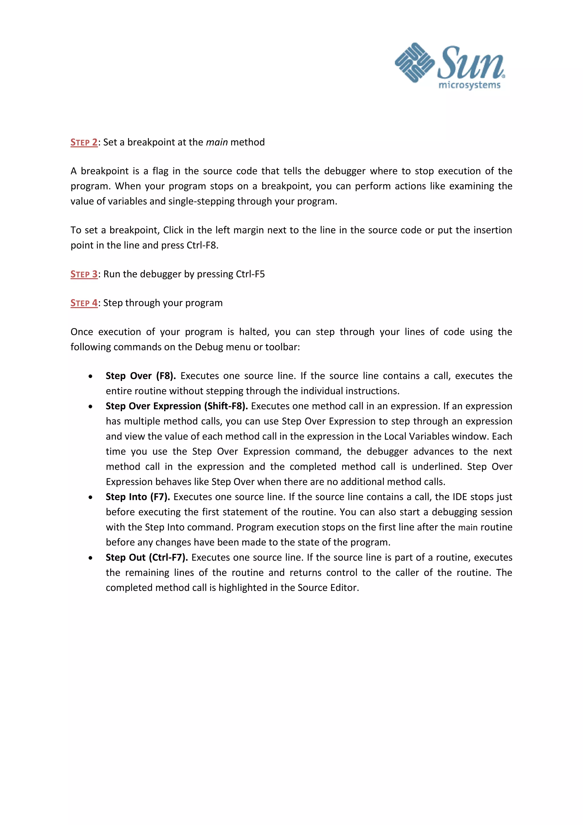Debugger & Profiler in NetBeans