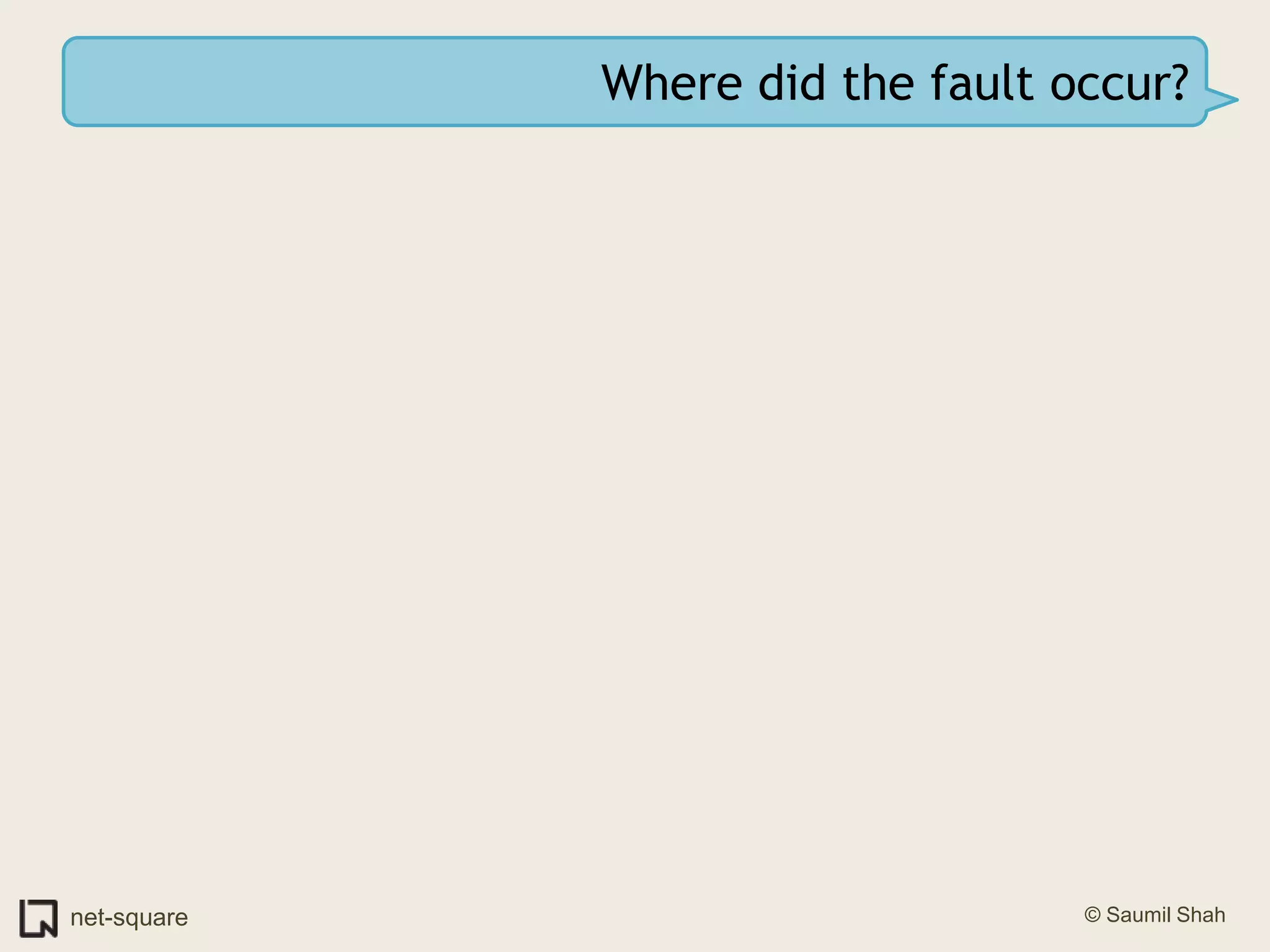 Where did the fault occur?
