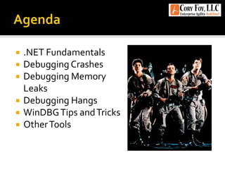 Debugging NET Applications With WinDBG | PPTX