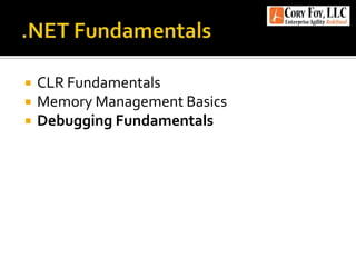 Debugging NET Applications With WinDBG | PPTX