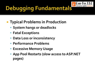 Debugging NET Applications With WinDBG | PPTX