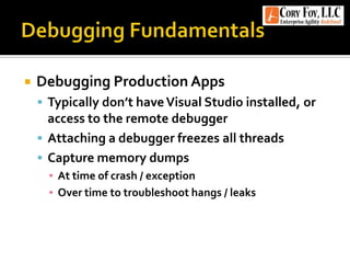 Debugging NET Applications With WinDBG | PPTX