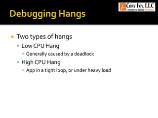 Debugging NET Applications With WinDBG | PPTX