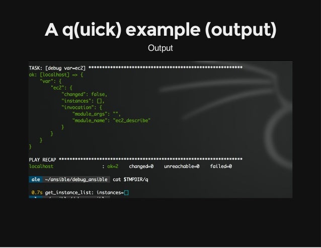 debugging ansible modules ansible debug