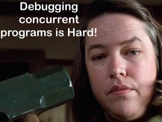 Debugging
concurrent
programs is Hard!
 