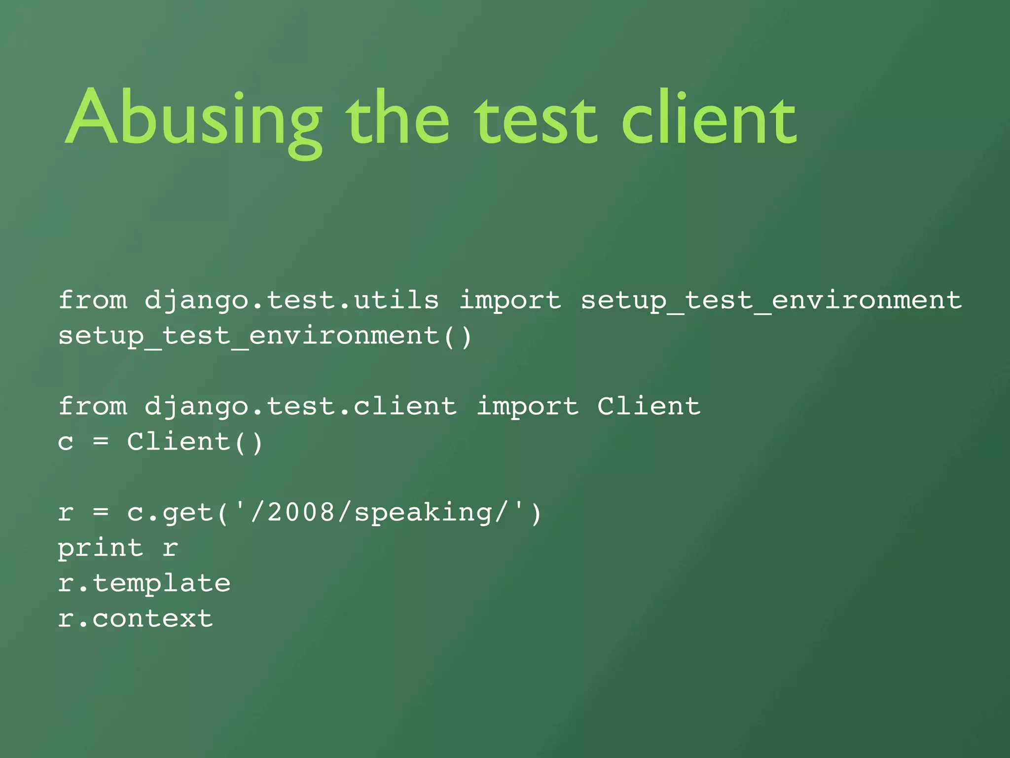 Debugging Django
