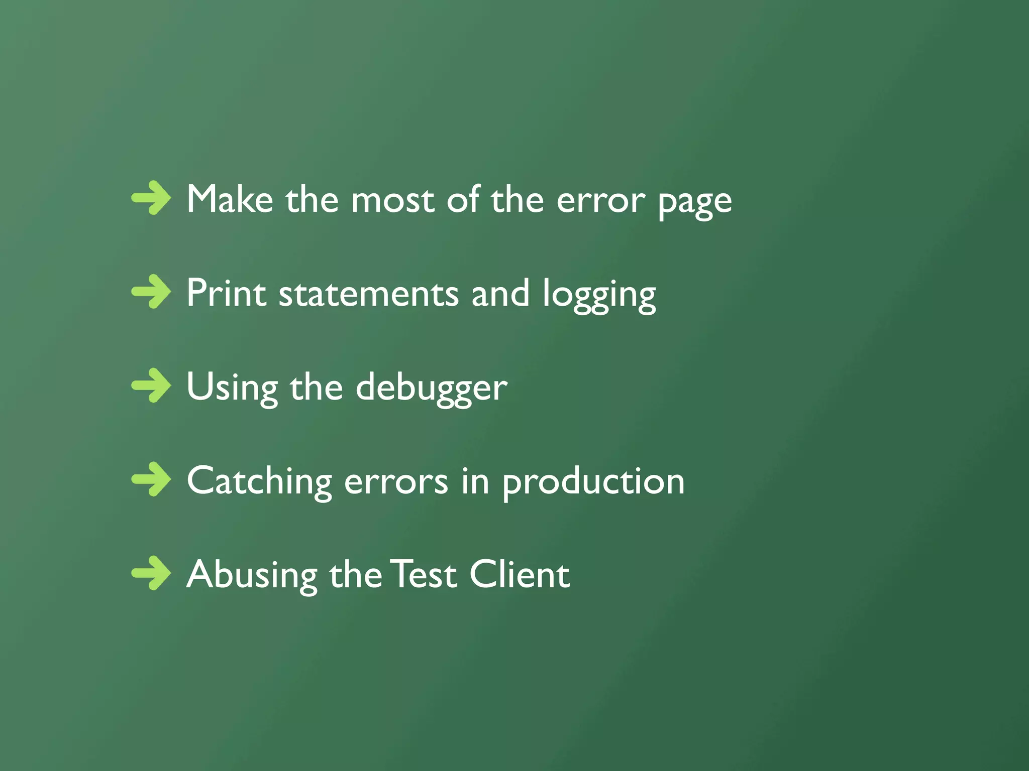 Debugging Django