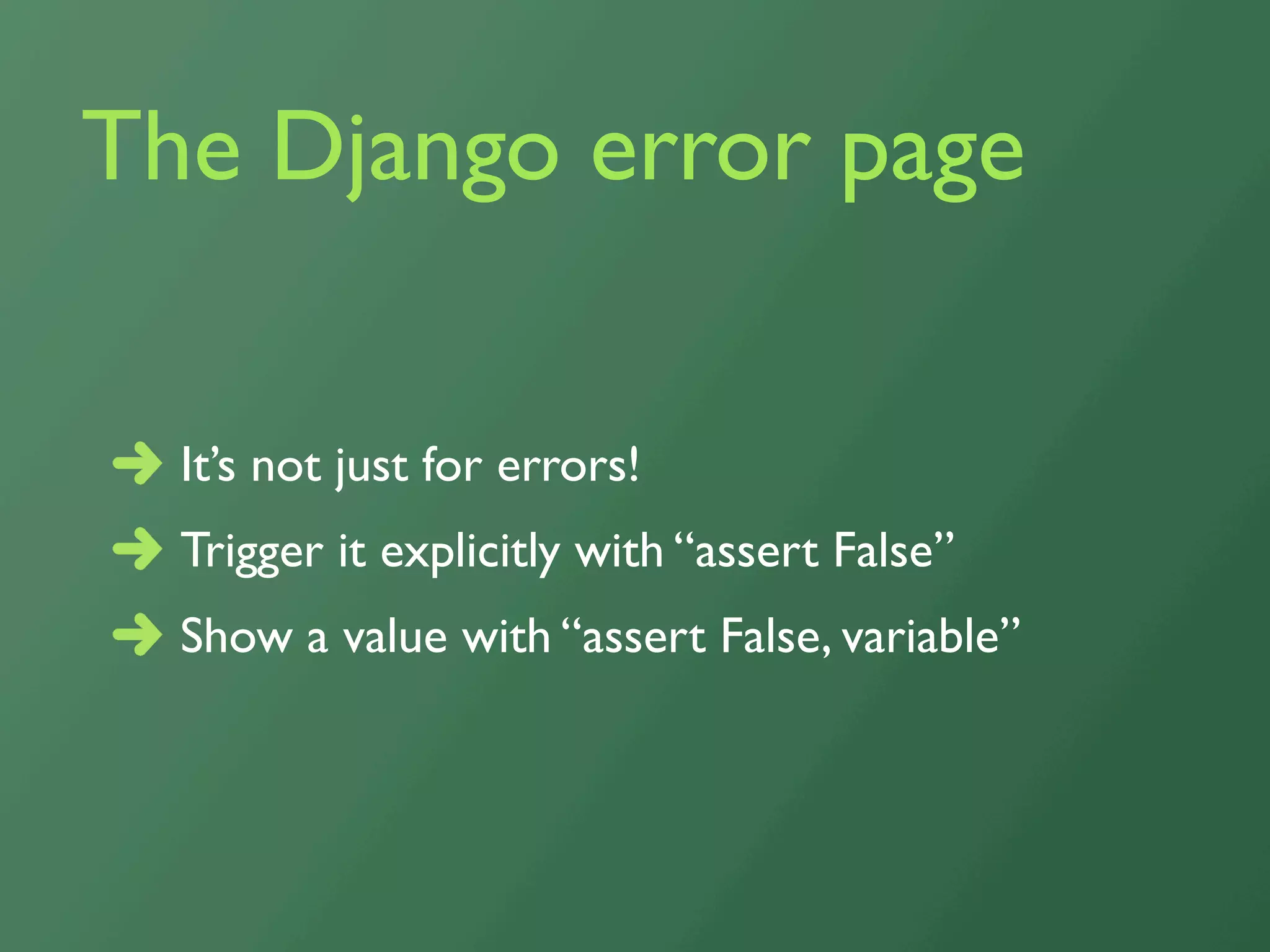 Debugging Django