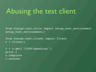 Debugging Django