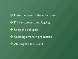 Debugging Django
