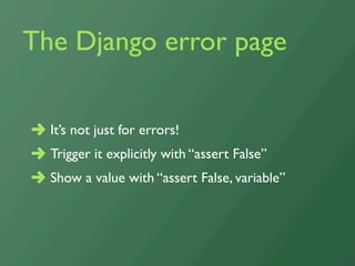 Debugging Django