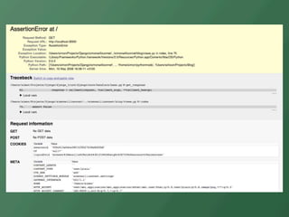 Debugging Django