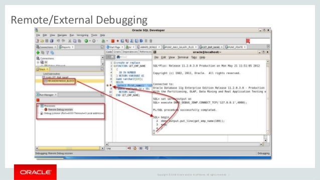 Debugging Pl Sql With Oracle Sql Developer