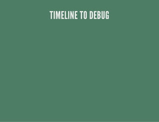 TIMELINE TO DEBUG
 