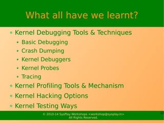 Kernel Debugging & Profiling | PDF