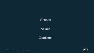 © 2017, Amazon Web Services, Inc. or its Affiliates. All rights reserved.
Shapes
Values
Gradients
 