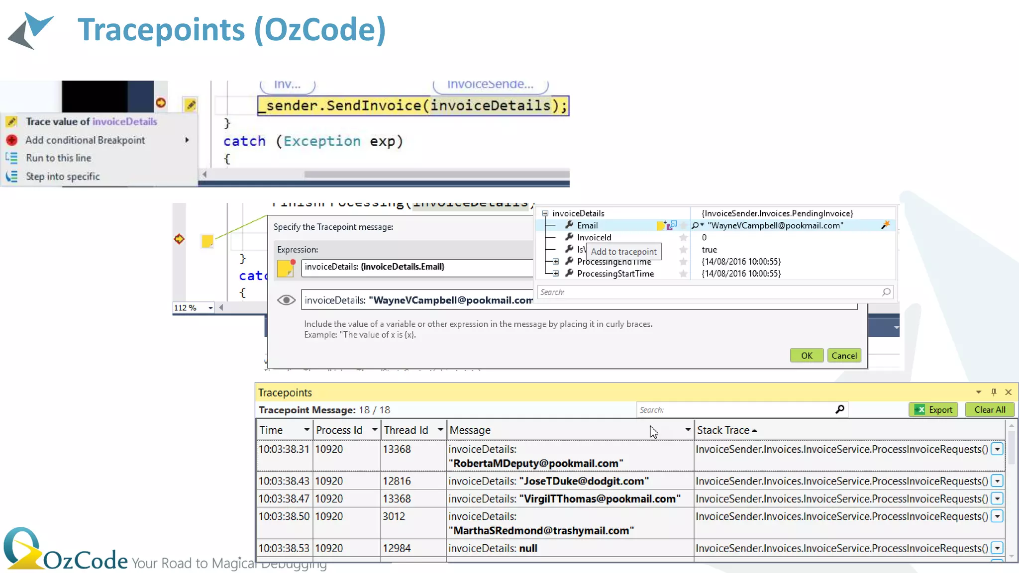 Tracepoints (OzCode)
19
 