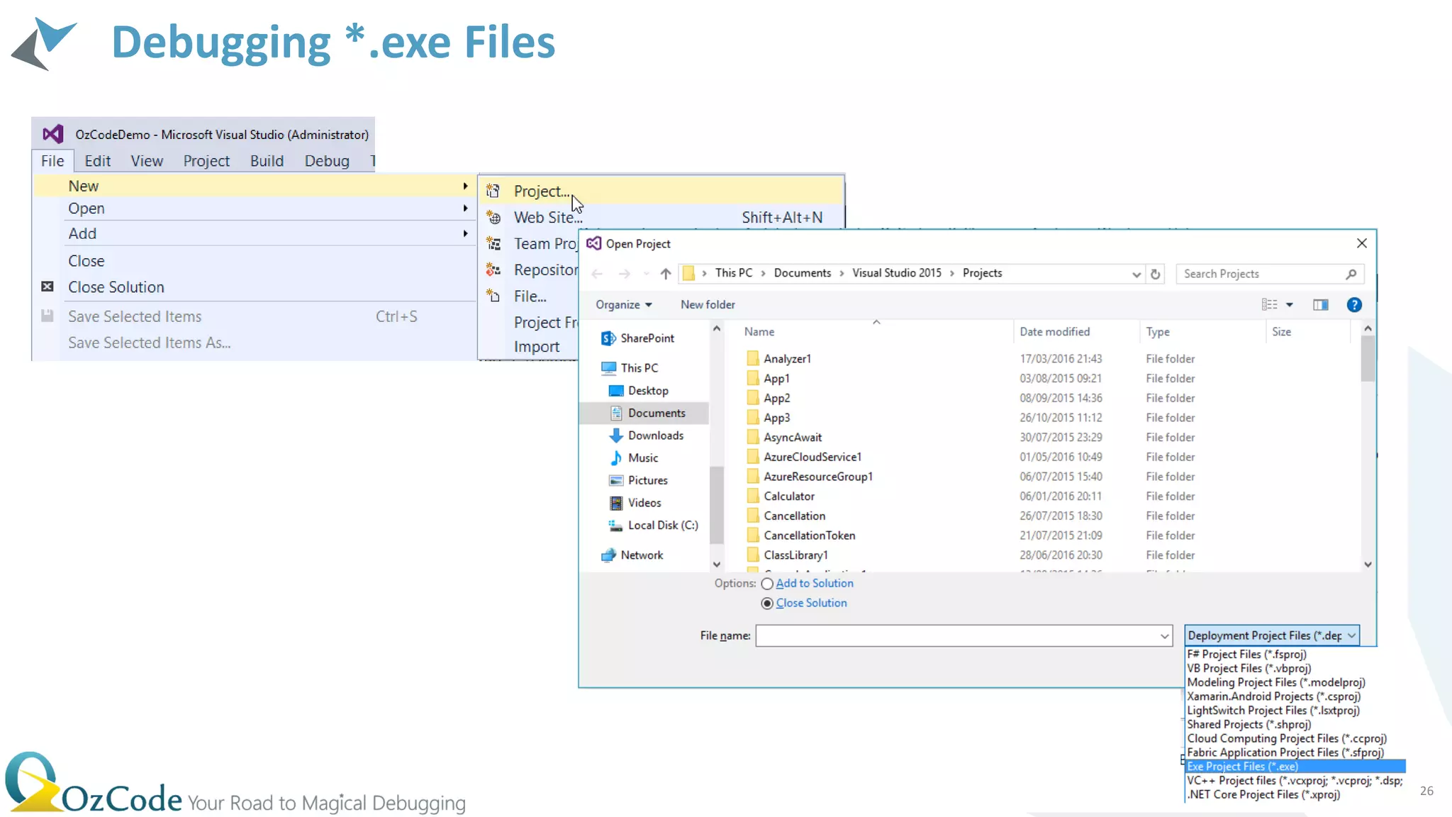 Debugging *.exe Files
26
 