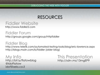 Debugging with Fiddler | PPTX