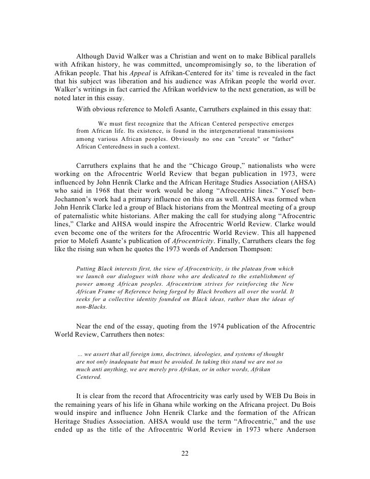 David walker appeal essay