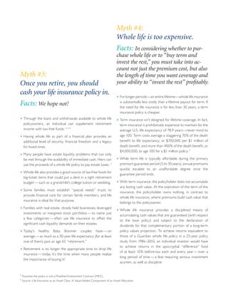 Debunking the Myths about Life Insurance | PDF