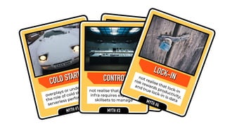 DEBUNKING SERVERLESS MYTHS
COLD STARTS
COLD STARTS
overplays or underplays
the role of cold starts on
serverless performance
MYTH #1
COSTSCOSTS
misunderstands thereal cost savings fromadopting serverless
MYTH #2
CONTROL
not realise that control of
infra requires expensive
skillsets to manage
MYTH #3
CONTROL
LOCK-INnot realise that lock-in
risk rewards productivity,
and true lock-in is dataMYTH #4
LOCK-IN
 