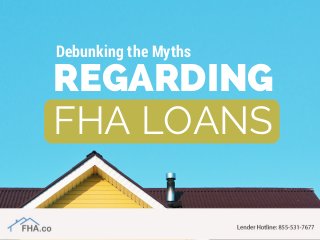 REGARDING
FHA LOANS
Debunking the Myths
 
