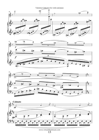 Valentine Collection for violin and piano
                                       #œ                œ
     ˙.              ...