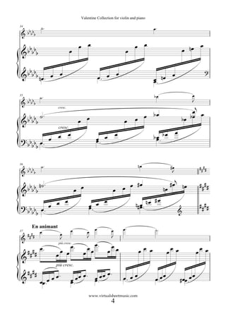 Valentine Collection for violin and piano

34        ˙.                                                                   ...