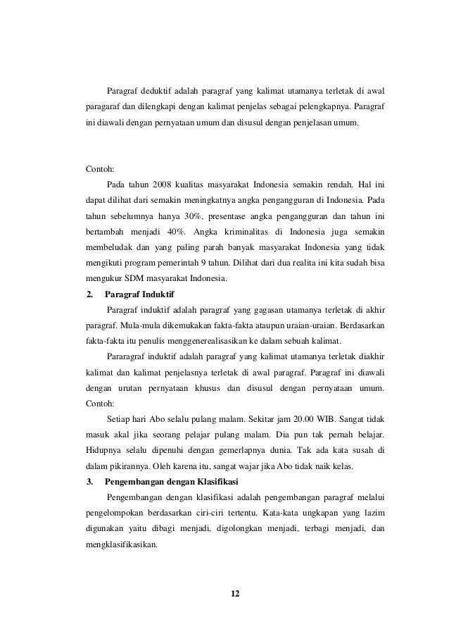 Pola Paragraf Yang Topik Utama Terletak Diakhir Paragraf Disebut Coba Sebutkan