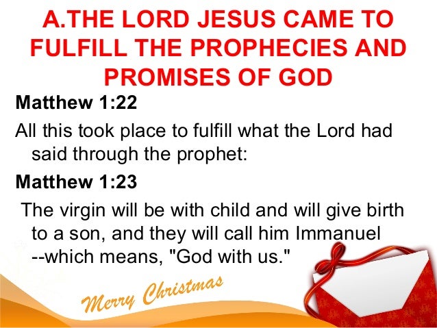 christmas means god fulfills his promises christmas prophecies