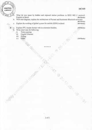 t1.*/..,,*Jg
{:ilHl:,
rocsss
*i% wha, do yoi mtu b) rid.reD tud exposd shmb pobrms in [LEE 802.1 pm.o@r.
reJD
e
E4lainindetoil (o6Mrik)
b, With nat diag6o, qplain the ehitectui. ofPicoftr and Scattemet Btueroodl aetworks.
(06 Mrrkr)
/C o. Er"lain fie wo*in8 ofglobal systeh Io. mobile (csM) in d€toil (03 Mrr.)
ildXu. e"puio nv" teaao iotur witn B flrffion beadeu. .Or#r.,'/,6. $;Eshonnotefofollow,s ^.0,", i) Tolen pasing I.",
"O Gisabit &nemet
in) Polins
',
,%t:
'+a,
'qo^
t/,
el
oy
^
tI*
'4. (,
$;
,9" '7^
-s$'.
^J
o.a-
(o-
..dtt*'
Je
s-
 