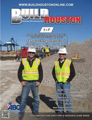 www.buildhoustononline.com   Build Houston Magazine • December 2011 / January 2012   •   1
 