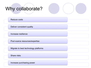 Why collaborate?

 