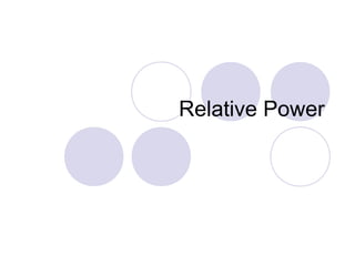 Relative Power

 