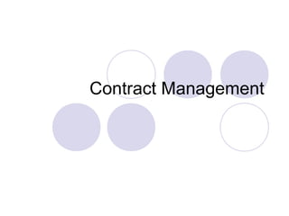 Contract Management

 