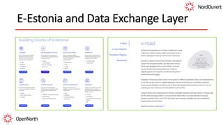 E-Estonia and Data Exchange Layer
 
