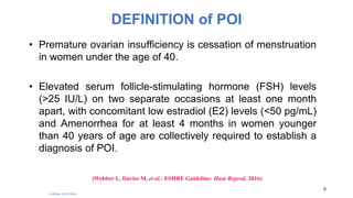 Poi Slides PREMATURE OVARIAN INSUFFICIENCY (POI) | PPT