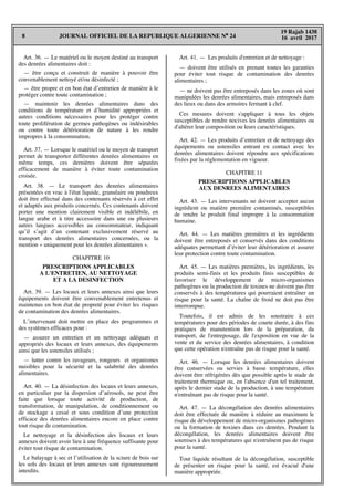 JOURNAL OFFICIEL DE LA REPUBLIQUE ALGERIENNE N° 24
8
19 Rajab 1438
16 avril 2017
Art. 36. — Le matériel ou le moyen destin...