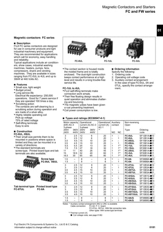01 - Contactor - Fuji Electric | PDF