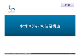 P249




©	
  Copyright Accreditation Council for Internet Retailer Ability      24
 