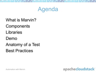Automation Using Marvin Framework by Sowmya Krishnan | PPTX