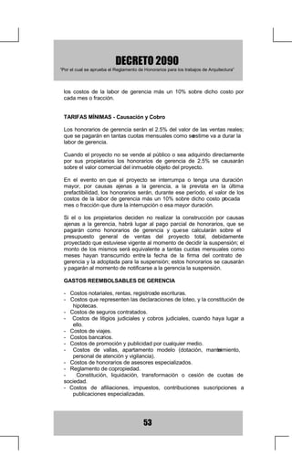 +RQRUDULRVRVDODULRVSUHVWDFLRQHVVRFLDOHVGHWRRHOSHUVRQDO
                                                                    G
          SURIHVLRQDO TXH VHD QHFHVDULR GLVSRQHU HQ HO VLWLR GH OD REUD GH
          WLHPSR SDUFLDO R SHUPDQHQWH HV GHFLU ORV UHVLGHQWHV GH REUD FRQ
          VXV DX[LOLDUHV SURIHVLRQDOHV GH WRGRV ORV WUDEDMRV SURSLRV GH HVWH
          UHJODPHQWR TXH VH HMHFXWHQ HQ OD REUD 6H FODUD TXH WRGR HO
                                                               D




                                           
 