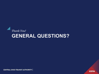 GENERAL QUESTIONS?
Thank You!
 