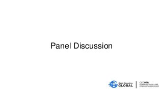 Panel Discussion
 
