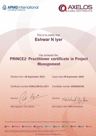 Prince2-Practitioner-Certificate