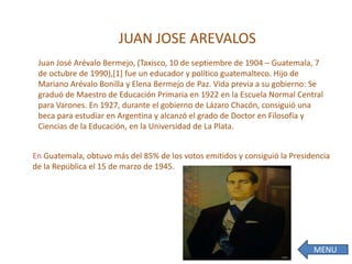 revolucion nacionalista de 1944 en el estado de Guatemala | PPSX