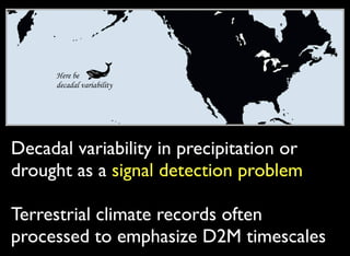 Decadal Signals In Precipitation