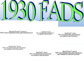 1930 FADS 
