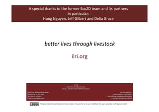 A decade of EcoHealth One Health in Southeast Asia: An inventory on selected initiatives, experiences and lessons learned